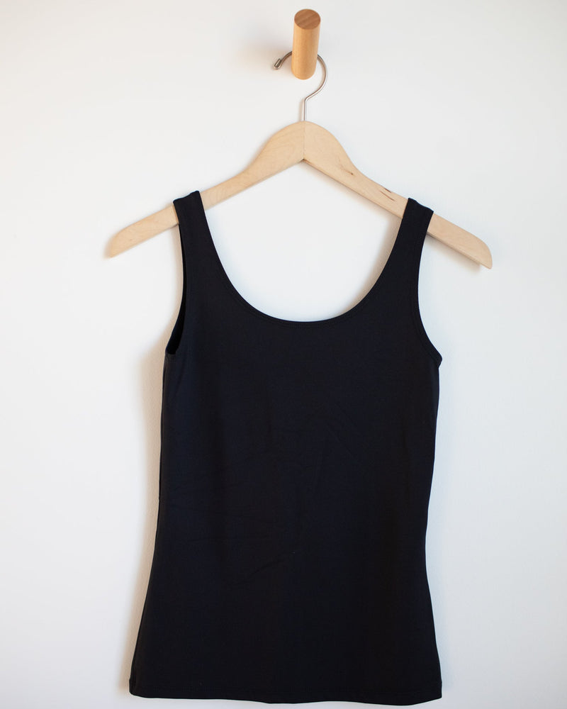 Only Hearts Clothing Del Low Back Tank in Black