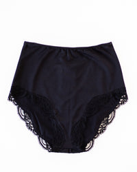 Only Hearts Del w/ Lace High Cut Brief in Black 