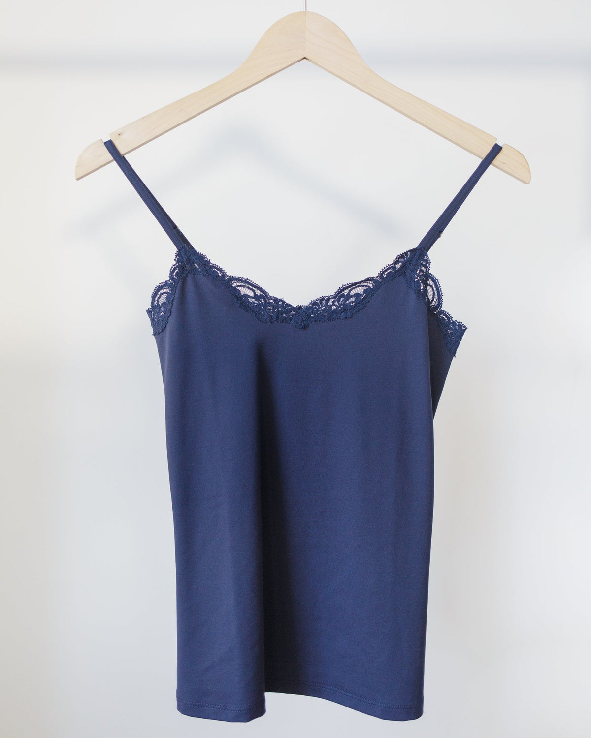 Only Hearts Clothing Del w/ Lace V Cami in Navy