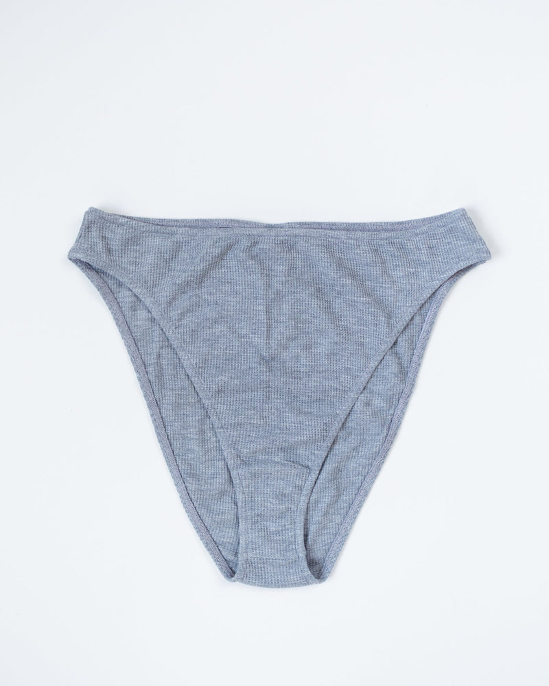 Only Hearts Lingiere FW Thermal High Cut Brief in Heather Grey