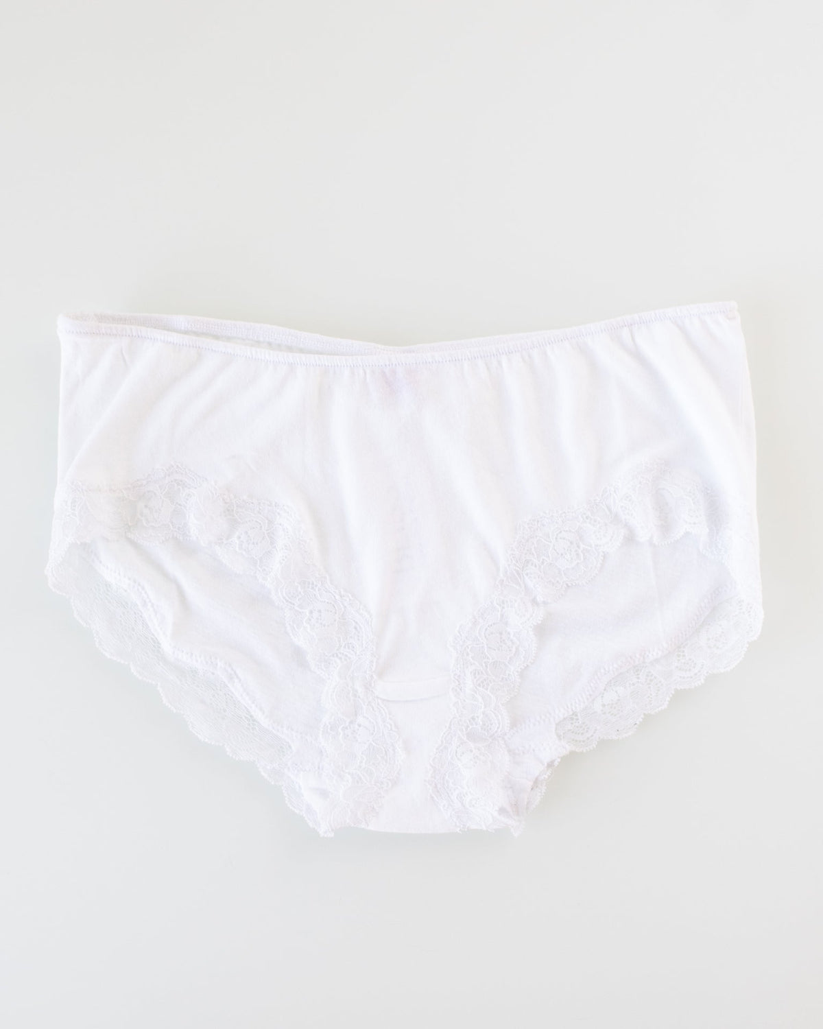 Only Hearts Lingerie Org Cttn w/ Lace Hipster in White