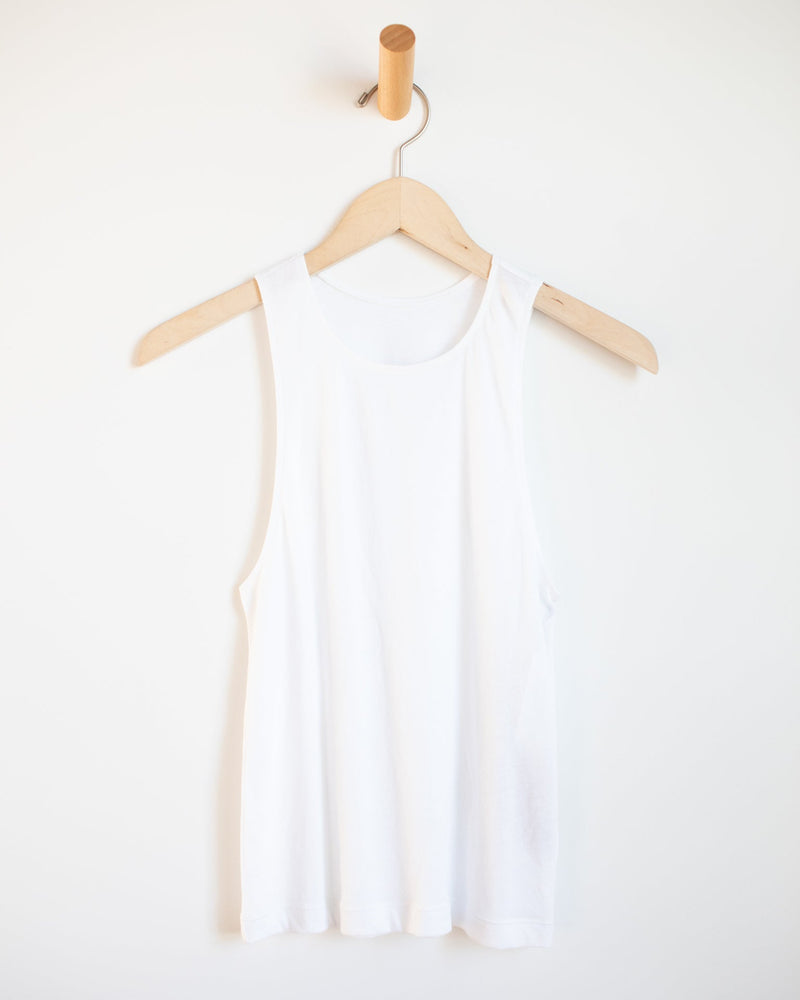 Only Hearts Clothing Organic Cotton Butterfly Tank in White