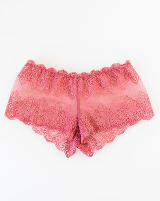 Only Hearts Lingerie SF w/ Lace Hipster in Guava