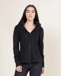 Prairie Underground Clothing Cloak Hoodie in Black