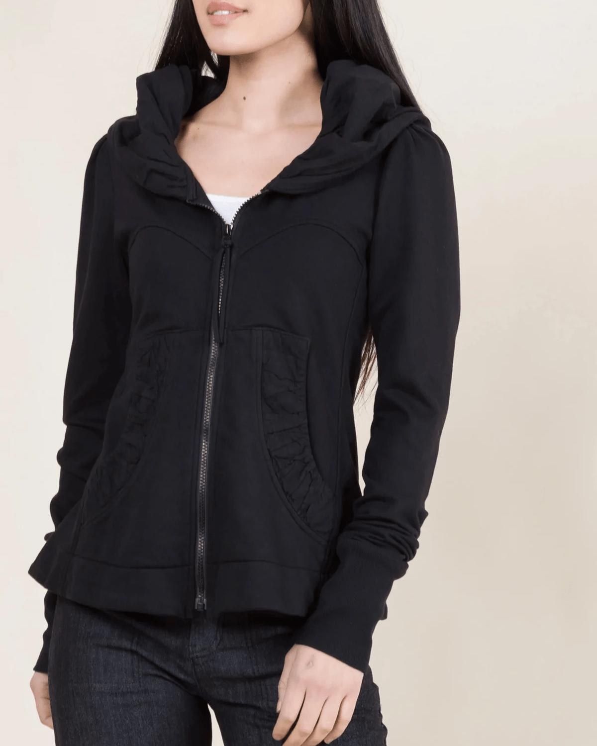 Prairie Underground Clothing Cloak Hoodie in Black