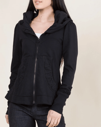 Prairie Underground Clothing Cloak Hoodie in Black
