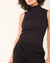 Prairie Underground Clothing Sleeveless Mockneck in Black