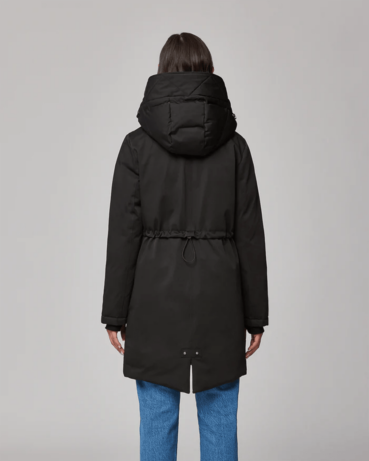Soia & Kyo Outerwear Belina Straight Fit Mid Length Puffer in Black