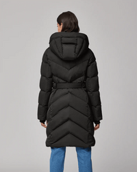 Soia & Kyo Outerwear Bryanna Semi-Fitted Knee-Length Puffer in Black