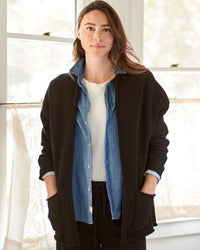 Tee Lab Clothing Beach Cardigan in Black