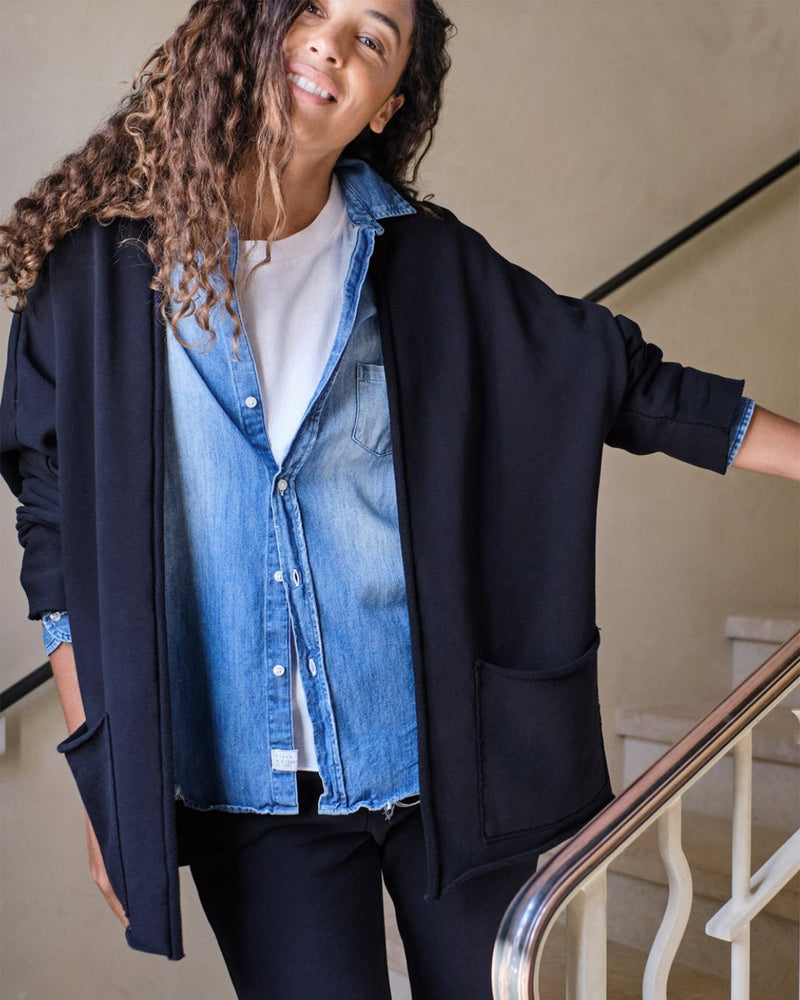 Tee Lab Clothing Beach Cardigan in British Royal Navy