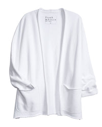 Tee Lab Clothing Beach Cardigan in White