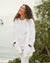 Tee Lab Clothing Beach Cardigan in White