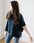 Tee Lab Clothing British Royal Navy / O/S Capelet Tee in British Royal Navy