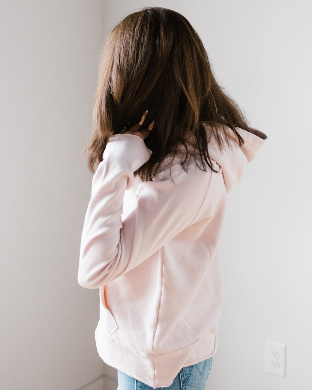 Tee Lab Clothing Hoodie in Vintage Rose