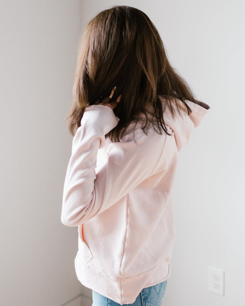 Tee Lab Clothing Hoodie in Vintage Rose