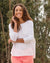 Tee Lab Clothing Lightweight Long Sleeve Capelet in White