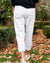 Tee Lab Clothing Patch Pocket Jogger in White