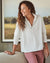Tee Lab Clothing Popover Henley in Vintage White