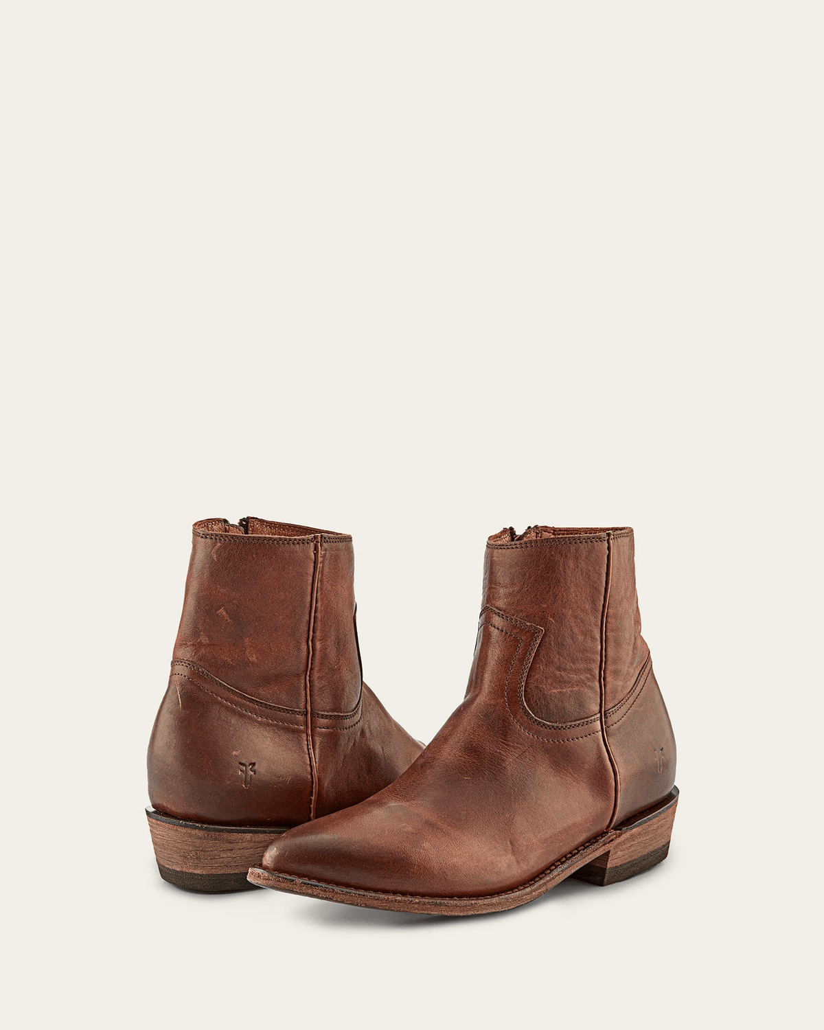 The Frye Company Shoes Billy Inside Zip in Redwood
