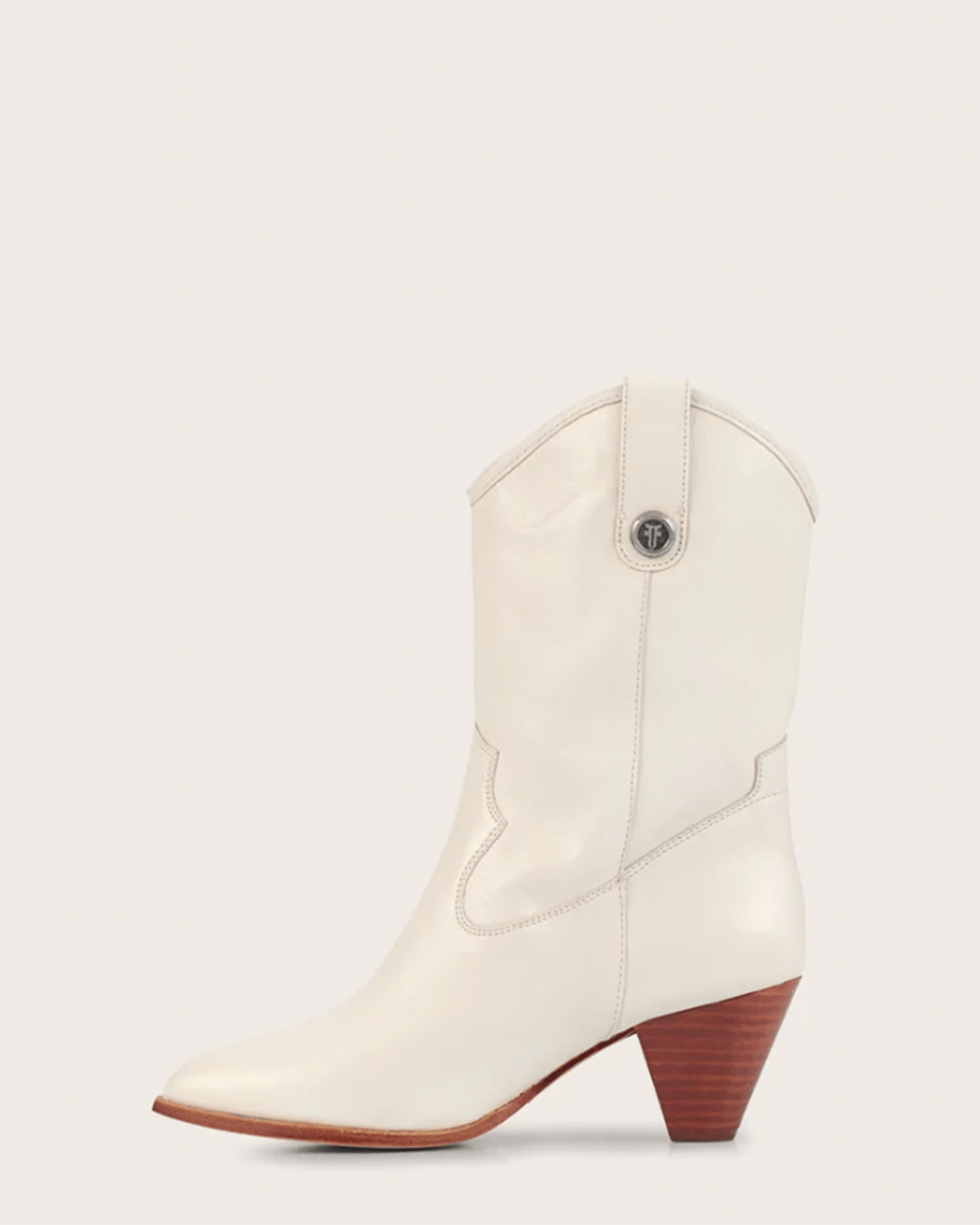 FRYE June Western in White Bliss Boutiques
