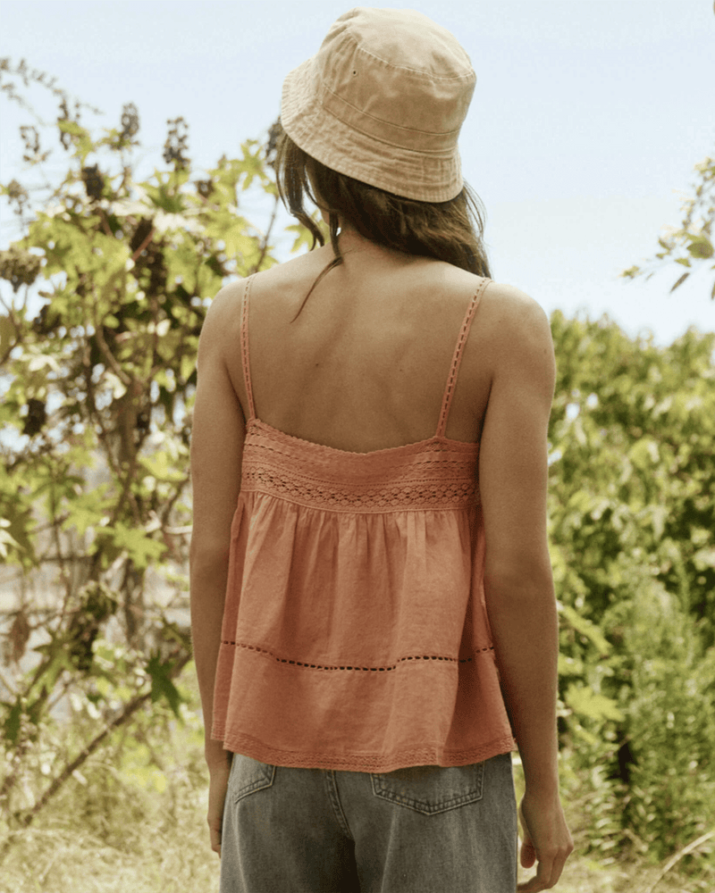 the Great Clothing The Heirloom Cami in Peach Nectar