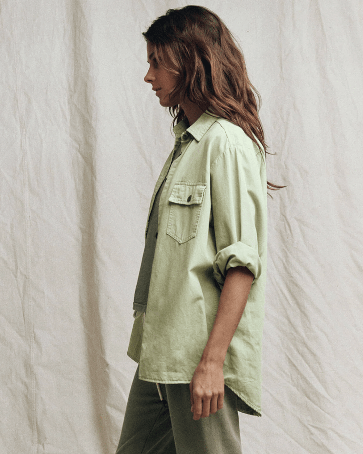 the Great Clothing The Rancho Top in Washed Sweetgrass