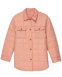 the Great Outerwear The Reversible Cloud Puffer in Cherry Blossom w/ Rose