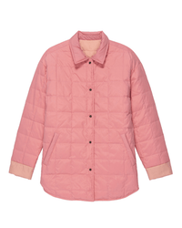 the Great Outerwear The Reversible Cloud Puffer in Cherry Blossom w/ Rose