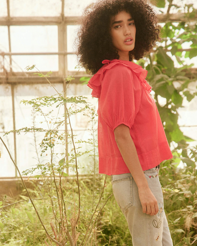 the Great Clothing The Sunrise Top in Tart
