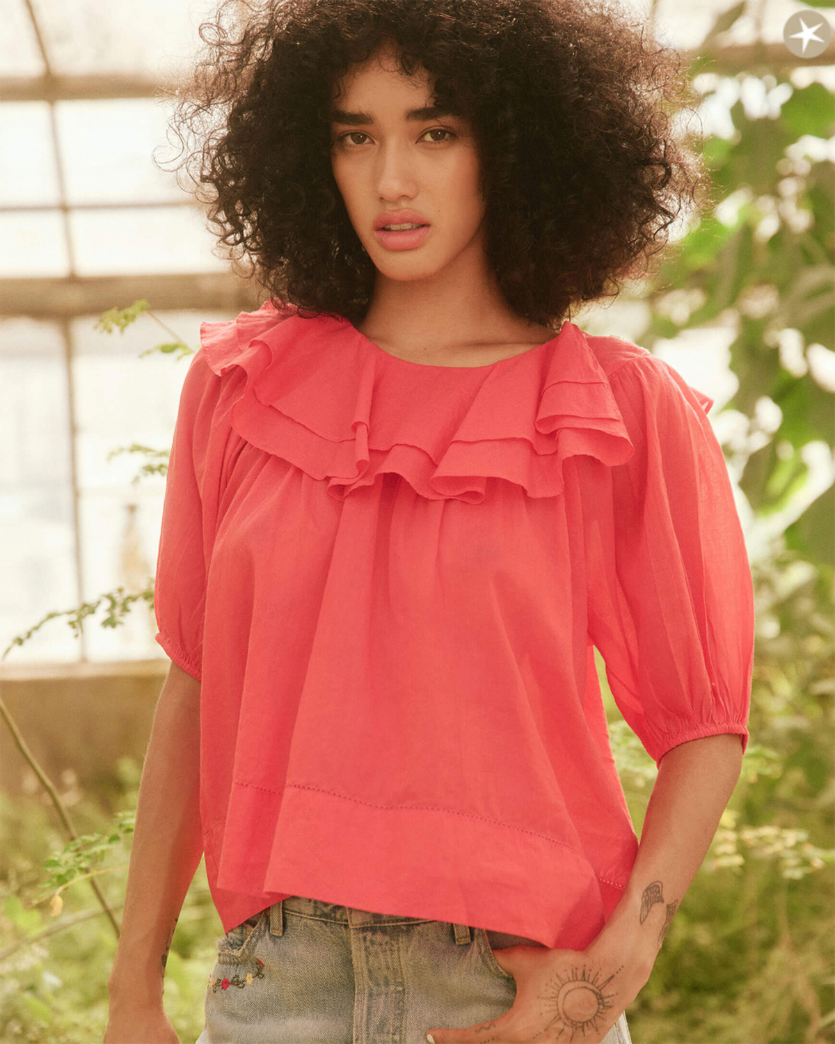 the Great Clothing The Sunrise Top in Tart