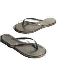 Tkees Shoes Glitter Flip Flops in Moonshine