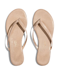 Tkees Shoes Glitter Flip Flops in Pink Pearl