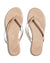 Tkees Shoes Glitter Flip Flops in Pink Pearl