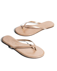 Tkees Shoes Glitter Flip Flops in Pink Pearl