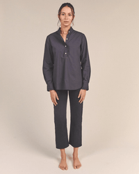Trovata Birds of Paradis Breezy Blouse in Black 