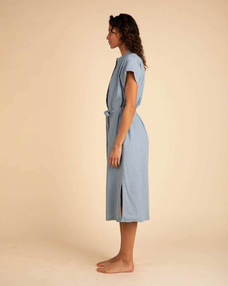 Trovata Birds of Paradis Clothing Classic Astrid Easy Dress in Chambray