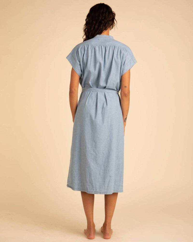 Trovata Birds of Paradis Clothing Classic Astrid Easy Dress in Chambray