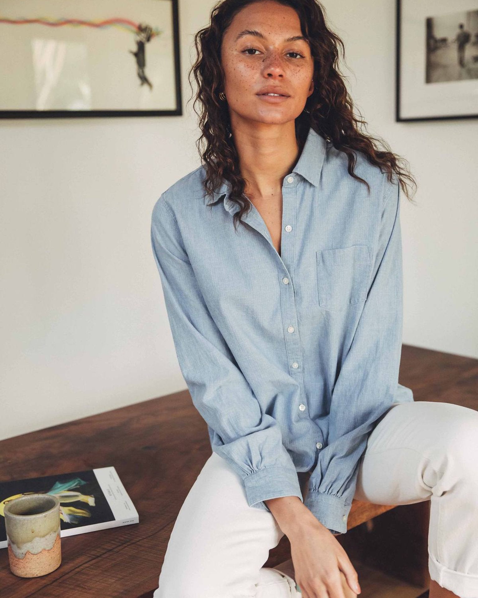 Grace Classic Shirt in Chambray