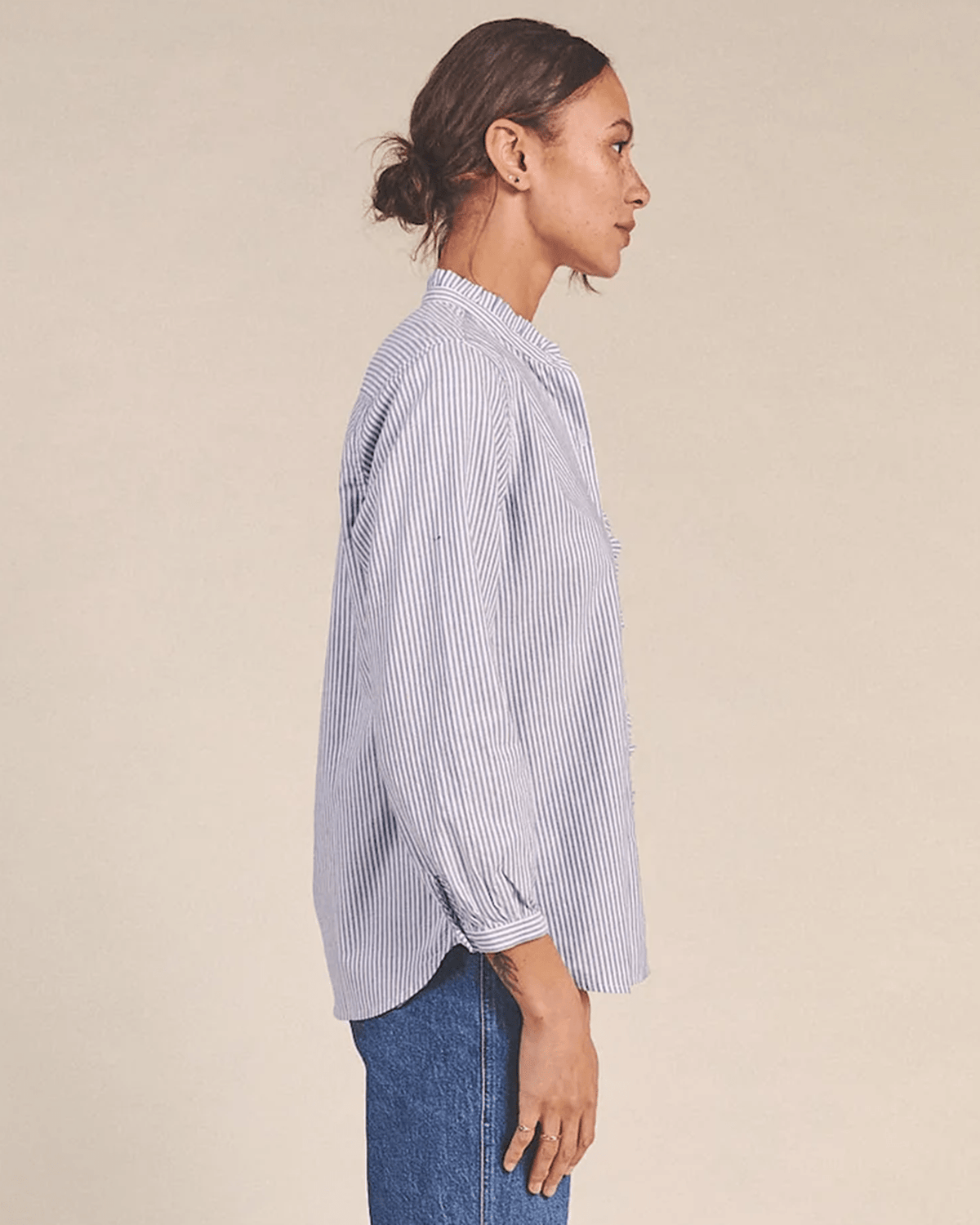 Trovata Birds of Paradis Clothing Helena Shirt in Mariners Stripe