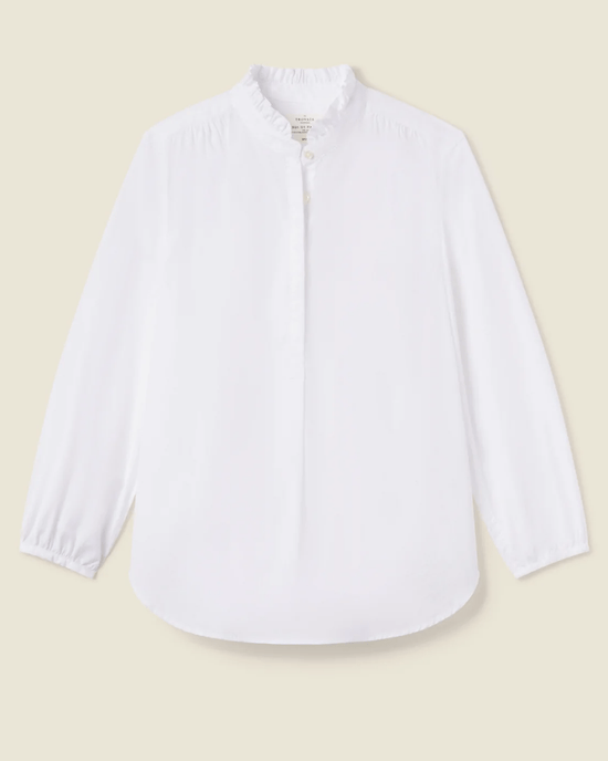 Trovata Birds of Paradis Sara B Henley Shirt in White 