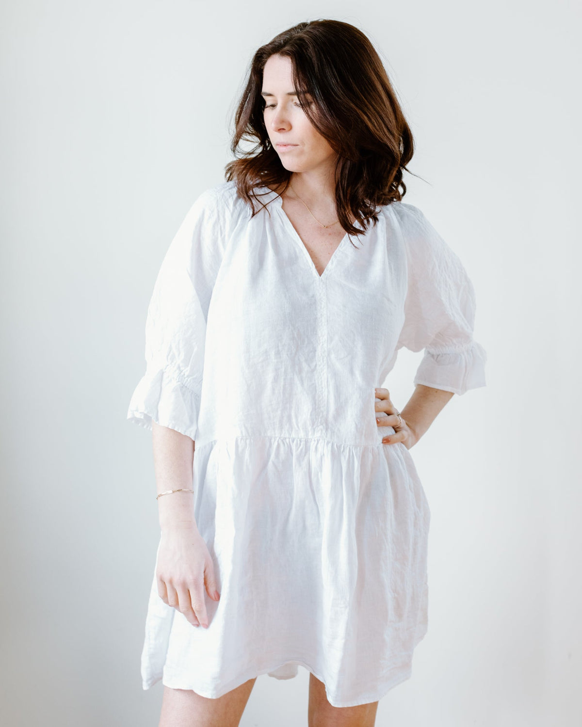 Velvet by Graham & Spencer Clothing Bria Dress in White