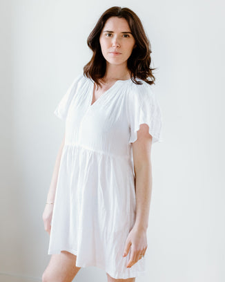 Velvet by Graham & Spencer Clothing Jamie Dress in White