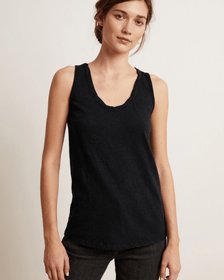 Velvet by Graham & Spencer Clothing Black / XS Joy Tank Top in Black
