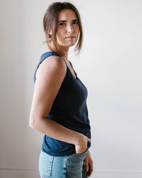 Velvet by Graham & Spencer Joy Tank Top in Bluechip 