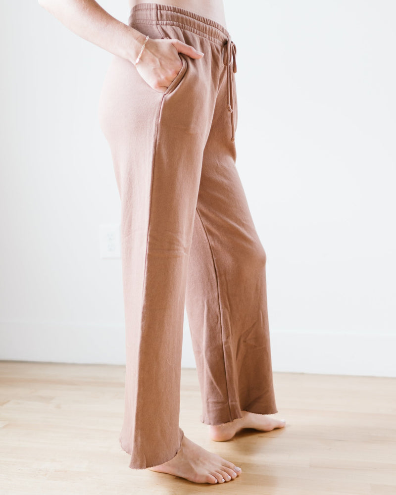 Velvet by Graham & Spencer Clothing Montecito Wide Leg Pant in Hazelnut