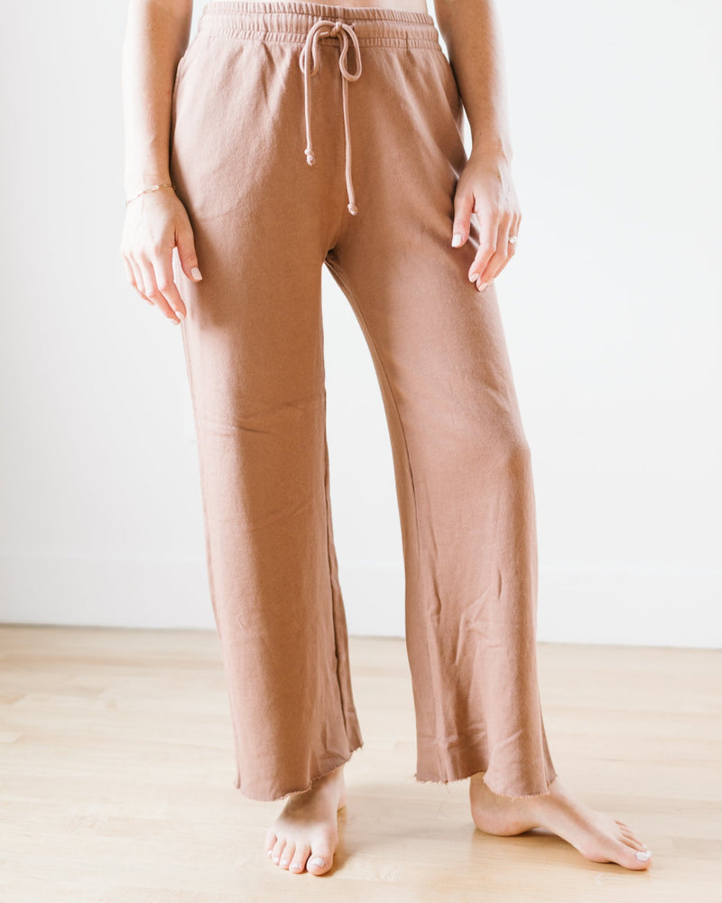 Velvet by Graham & Spencer Clothing Montecito Wide Leg Pant in Hazelnut