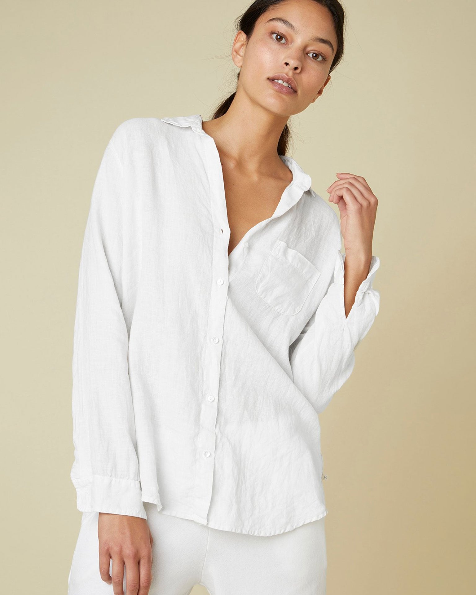 Mulholland Button Down in White