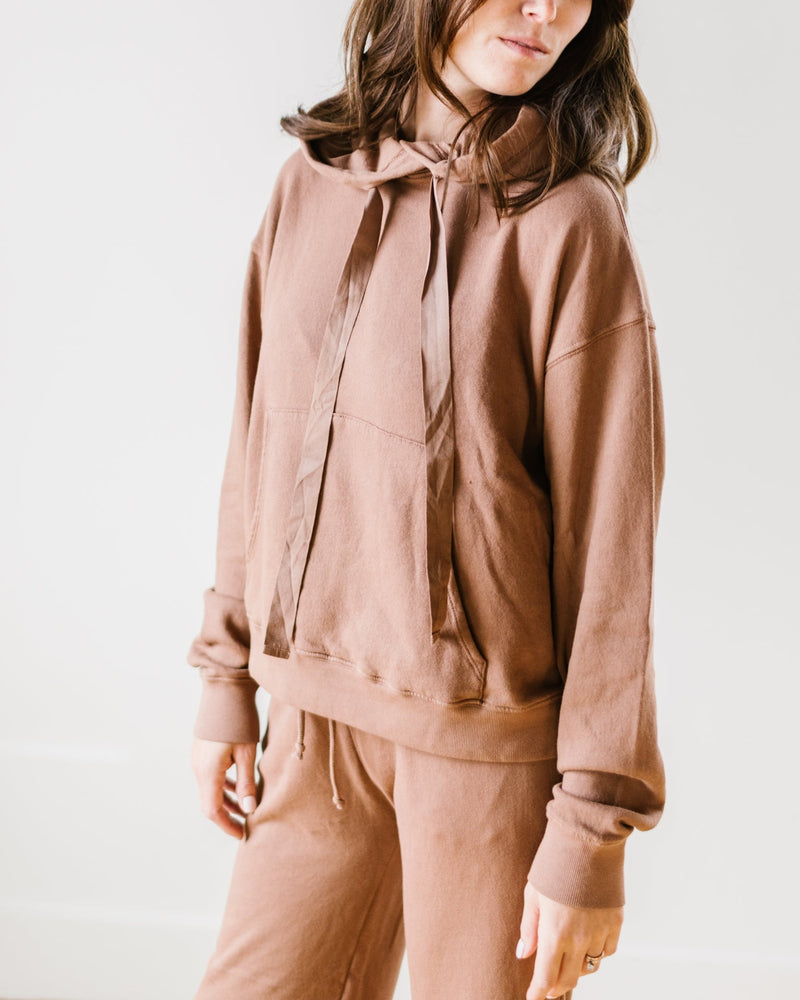 Velvet by Graham & Spencer Clothing Ojai Hoodie in Hazelnut