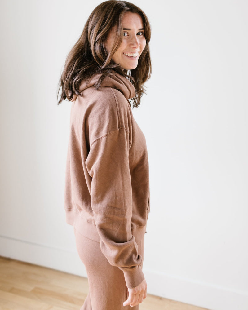 Velvet by Graham & Spencer Clothing Ojai Hoodie in Hazelnut